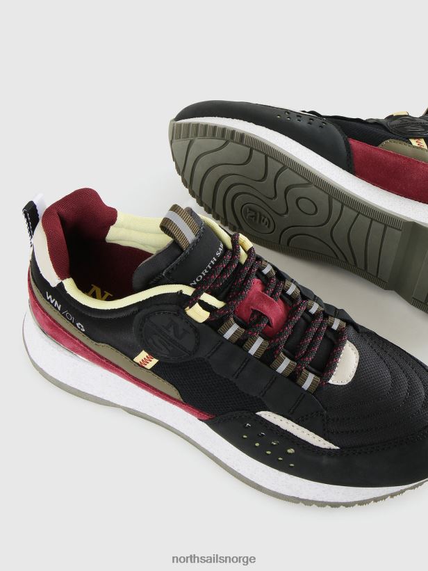 winch city night joggesko North Sails kvinner svart-flerfarget fottøy H4N2FN1353