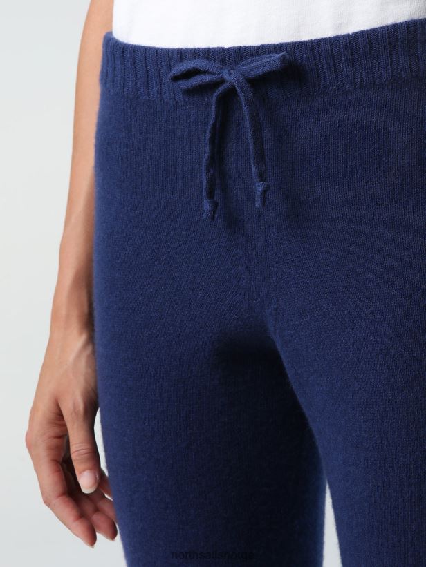 bukser i kashmirblanding North Sails kvinner marineblå klær H4N2FN1432