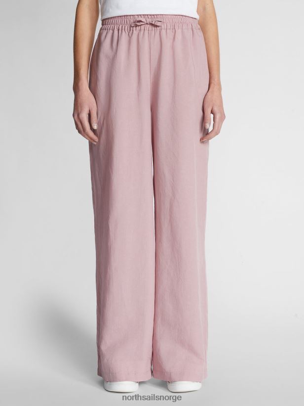 bukser i økologisk lin North Sails kvinner trerose klær H4N2FN1499