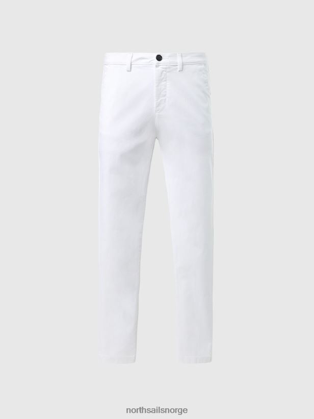 chinos i økologisk bomull North Sails kvinner hvit klær H4N2FN613