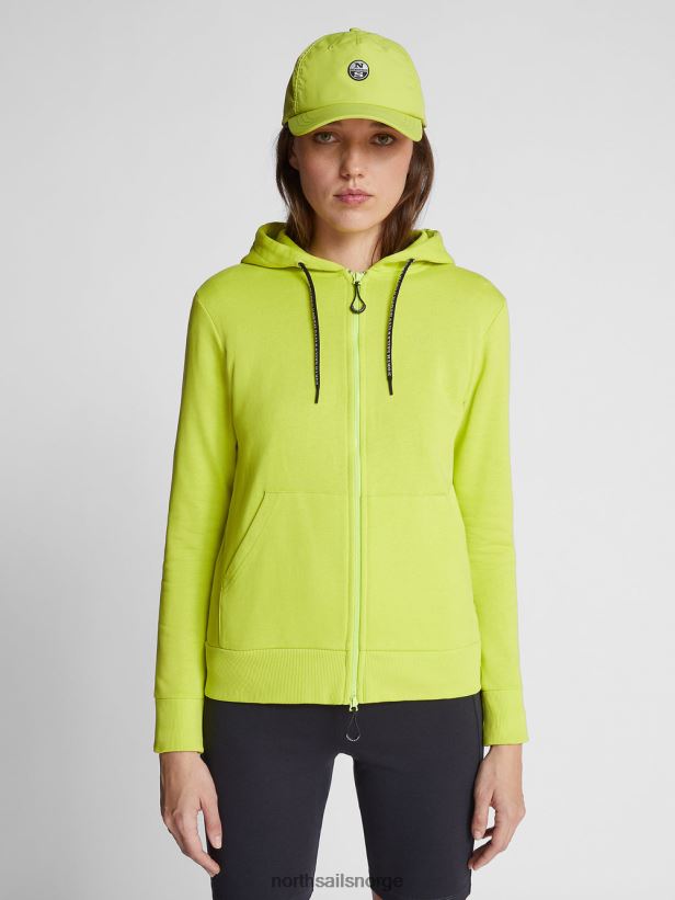 genser i økologisk fleece North Sails kvinner svovel vår klær H4N2FN1530