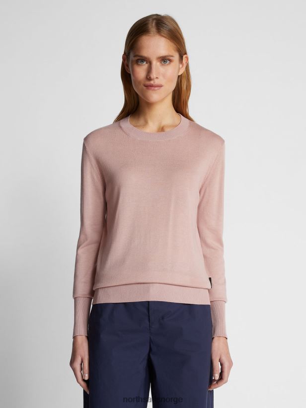 genser i bomull og aloe North Sails kvinner trerose klær H4N2FN1520