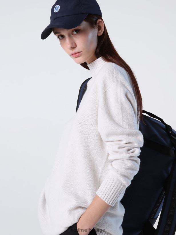 genser i kashmirblanding North Sails kvinner marshmallow klær H4N2FN1369