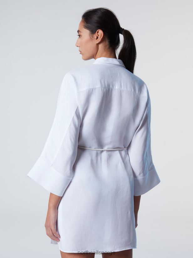 kimono skjortekjole North Sails kvinner hvit klær H4N2FN585