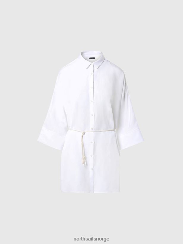kimono skjortekjole North Sails kvinner hvit klær H4N2FN585
