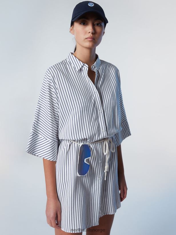 stripet kimono skjortekjole North Sails kvinner kombo 1 klær H4N2FN588