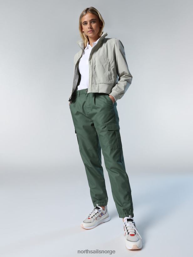 poloskjorte med lang stolpe North Sails kvinner hvit klær H4N2FN546