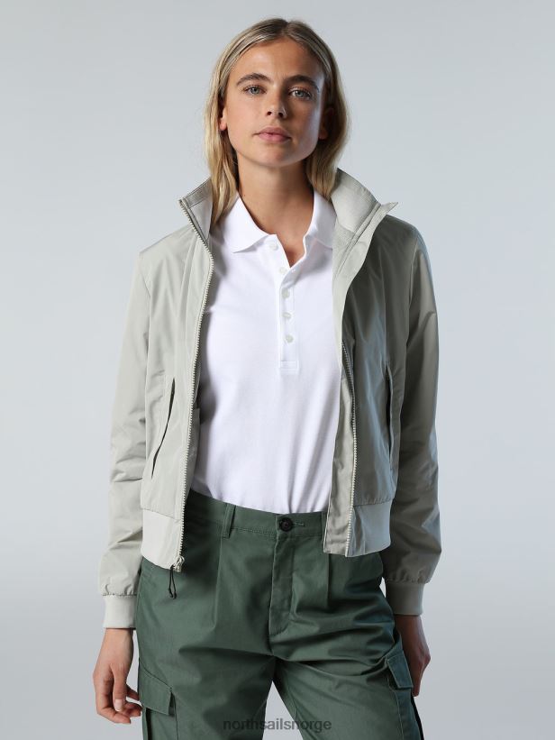 poloskjorte med lang stolpe North Sails kvinner hvit klær H4N2FN546