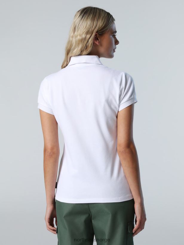 poloskjorte med lang stolpe North Sails kvinner hvit klær H4N2FN546