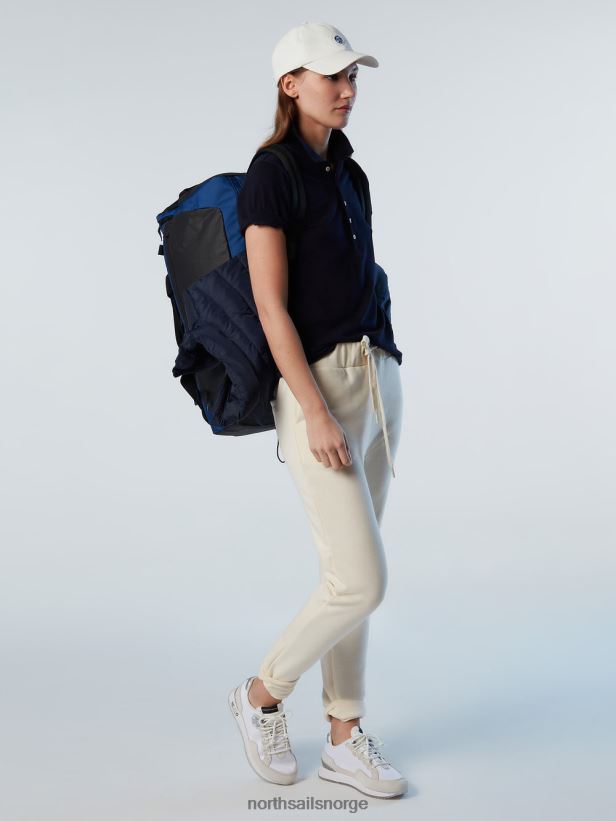 poloskjorte med lang stolpe North Sails kvinner marineblå klær H4N2FN549