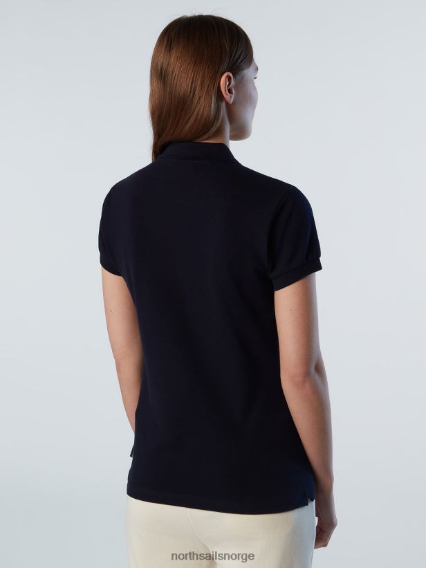poloskjorte med lang stolpe North Sails kvinner marineblå klær H4N2FN549