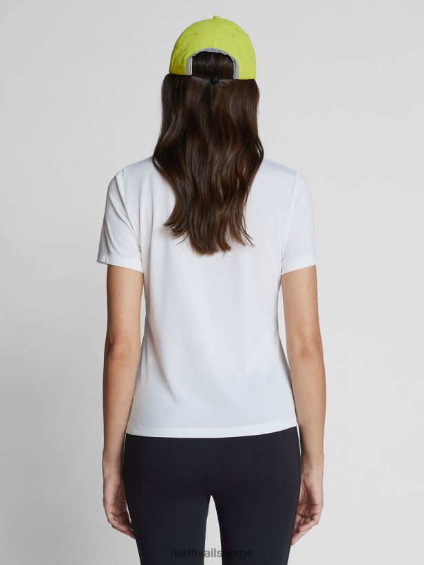 poloskjorte med østersskall North Sails kvinner hvit klær H4N2FN1527