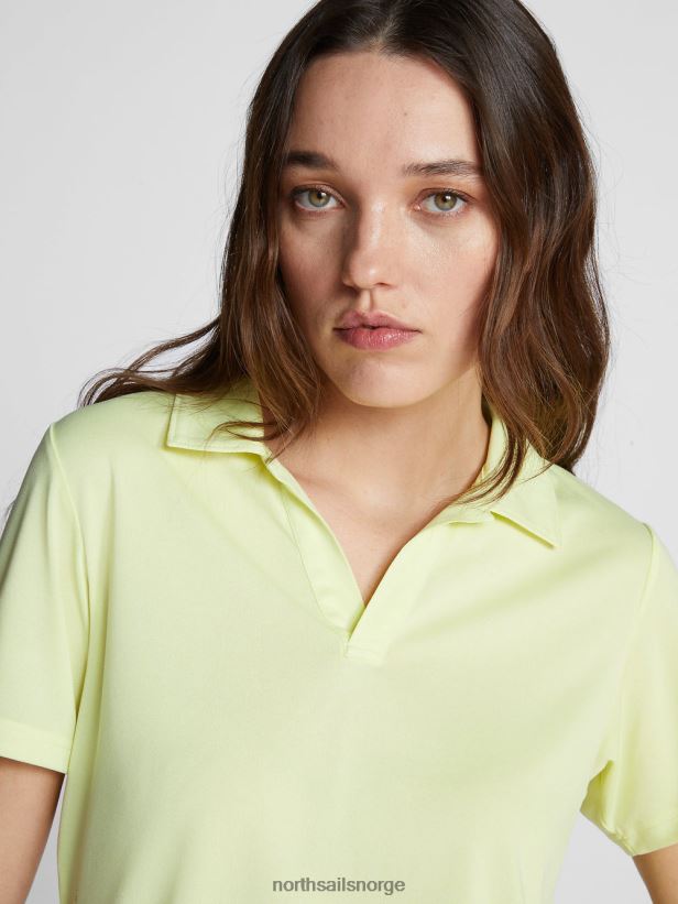 poloskjorte med østersskall North Sails kvinner lett svovel klær H4N2FN1528