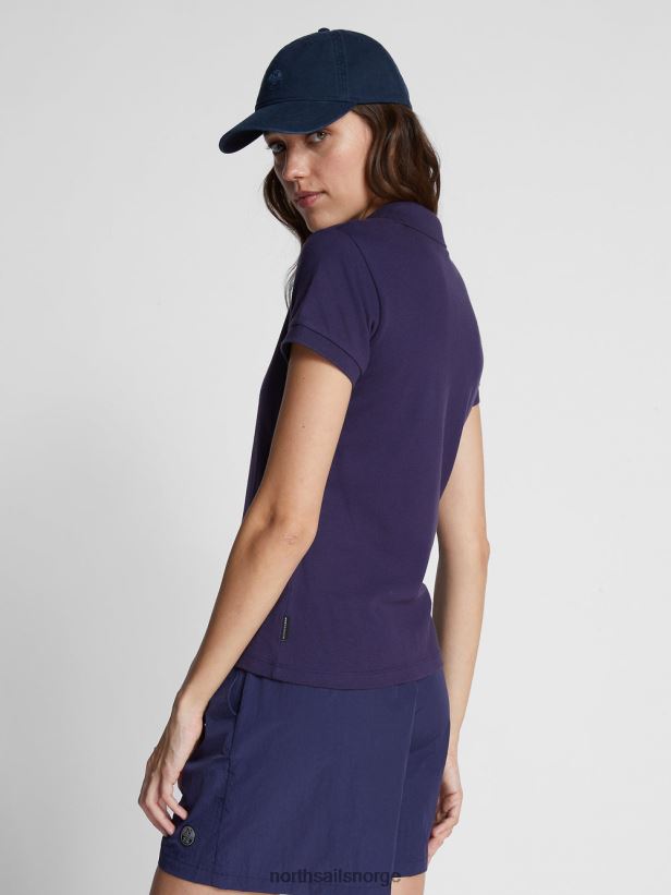 slim fit poloskjorte North Sails kvinner midnatt blå klær H4N2FN1541