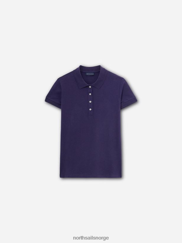 slim fit poloskjorte North Sails kvinner midnatt blå klær H4N2FN1541