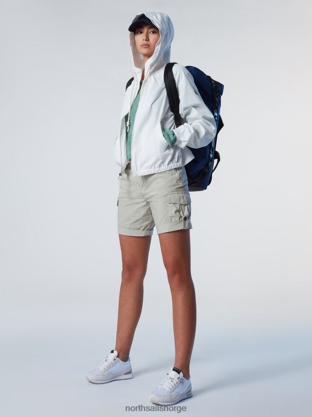 cargo-shorts i økologisk bomull North Sails kvinner agat grå klær H4N2FN627