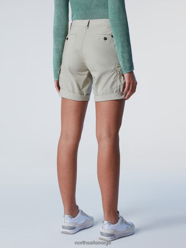 cargo-shorts i økologisk bomull North Sails kvinner agat grå klær H4N2FN627