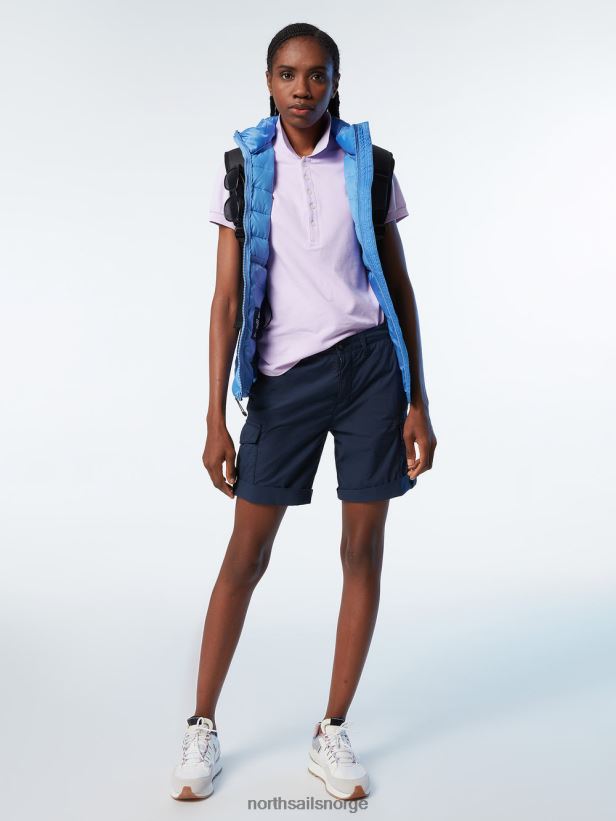cargo-shorts i økologisk bomull North Sails kvinner marineblå klær H4N2FN625