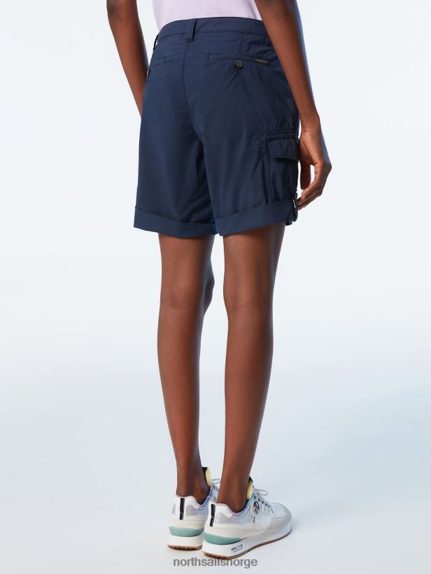 cargo-shorts i økologisk bomull North Sails kvinner marineblå klær H4N2FN625