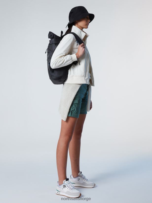 cargo-shorts i økologisk bomull North Sails kvinner militærgrønt klær H4N2FN626
