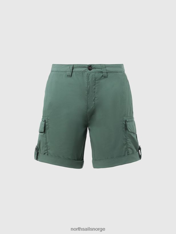 cargo-shorts i økologisk bomull North Sails kvinner militærgrønt klær H4N2FN626
