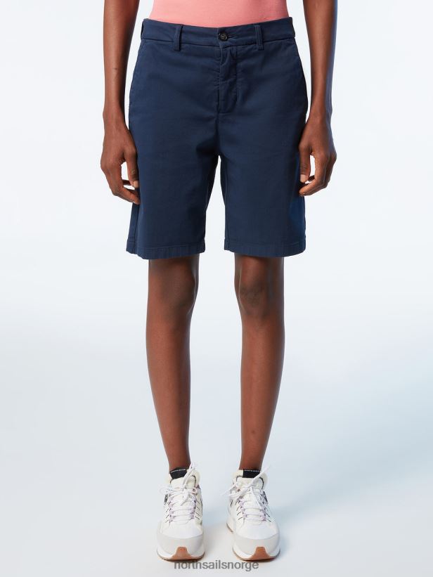 chinoshorts i økologisk bomull North Sails kvinner marineblå klær H4N2FN622