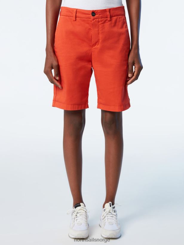 chinoshorts i økologisk bomull North Sails kvinner paprika klær H4N2FN621