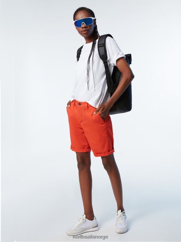 chinoshorts i økologisk bomull North Sails kvinner paprika klær H4N2FN621