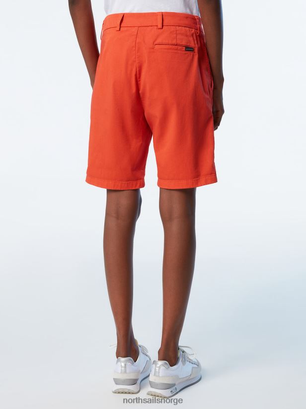 chinoshorts i økologisk bomull North Sails kvinner paprika klær H4N2FN621