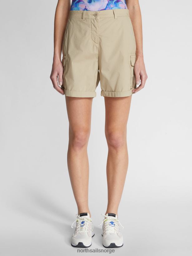 poplin cargo shorts North Sails kvinner beige klær H4N2FN1507
