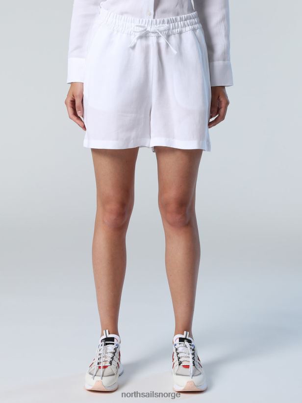 shorts med snøring North Sails kvinner hvit klær H4N2FN618