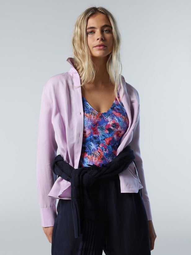 lin og tencel bluse North Sails kvinner syrin blomst klær H4N2FN580