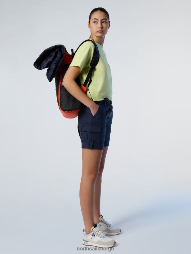 t-skjorte i økologisk bomull North Sails kvinner lett svovel klær H4N2FN554