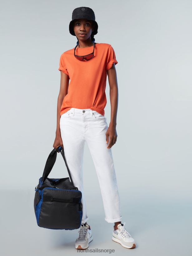 t-skjorte i økologisk bomull North Sails kvinner paprika klær H4N2FN552