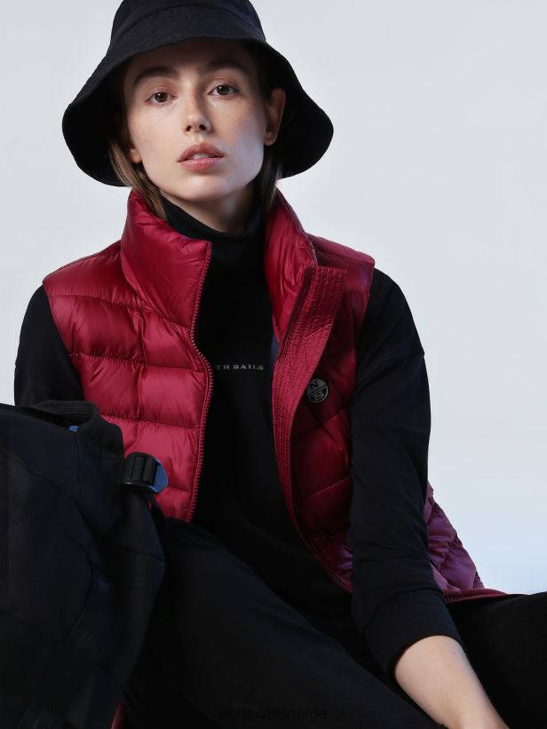 flammevest North Sails kvinner dyp kirsebær klær H4N2FN1440