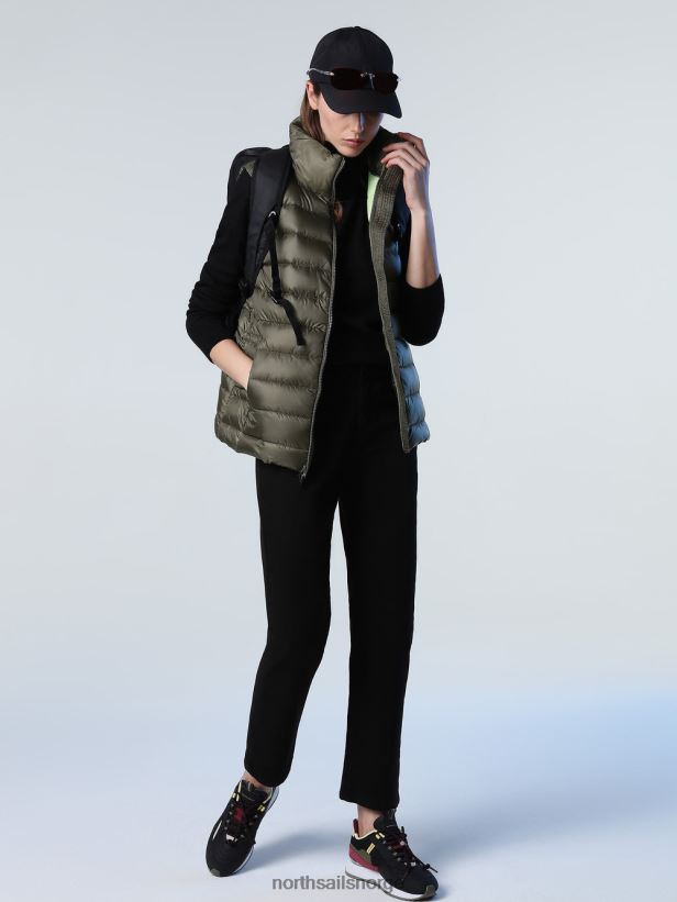 flammevest North Sails kvinner eføygrønn klær H4N2FN1441