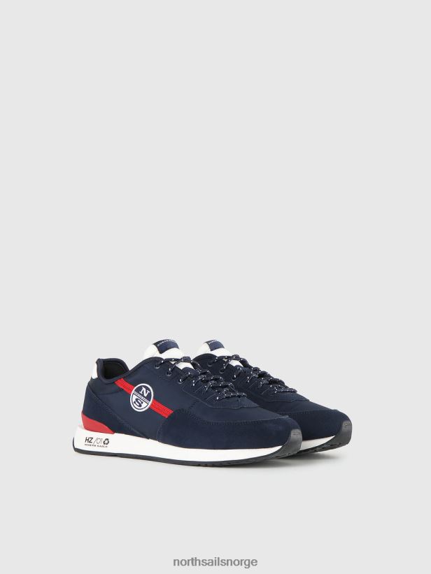 horizon vanlige joggesko North Sails menn marinerød fottøy H4N2FN701