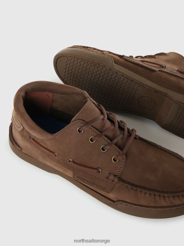 dekk midtnøytrale båtsko North Sails menn brun fottøy H4N2FN697