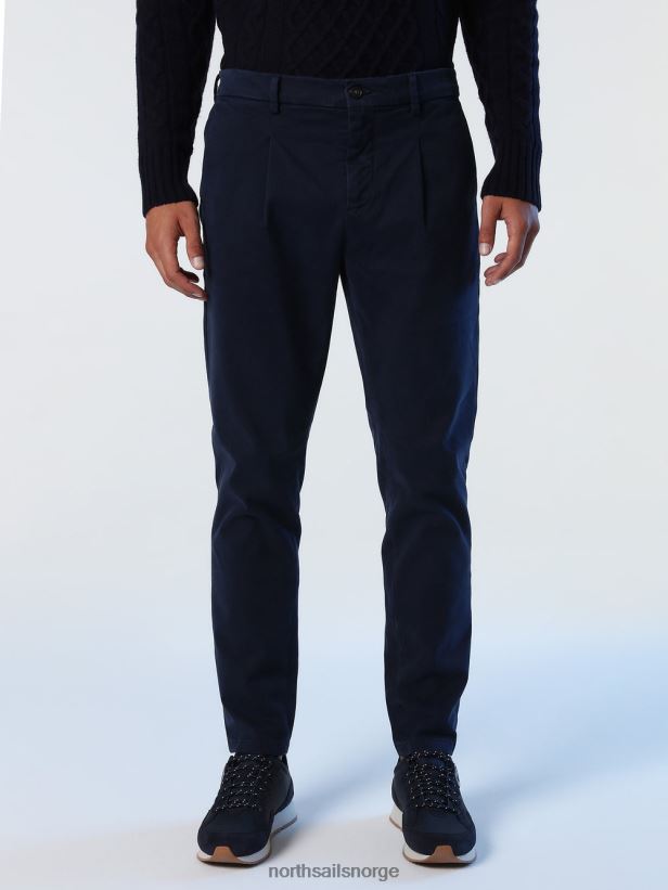 bukser i økologisk bomull North Sails menn marineblå klær H4N2FN1021
