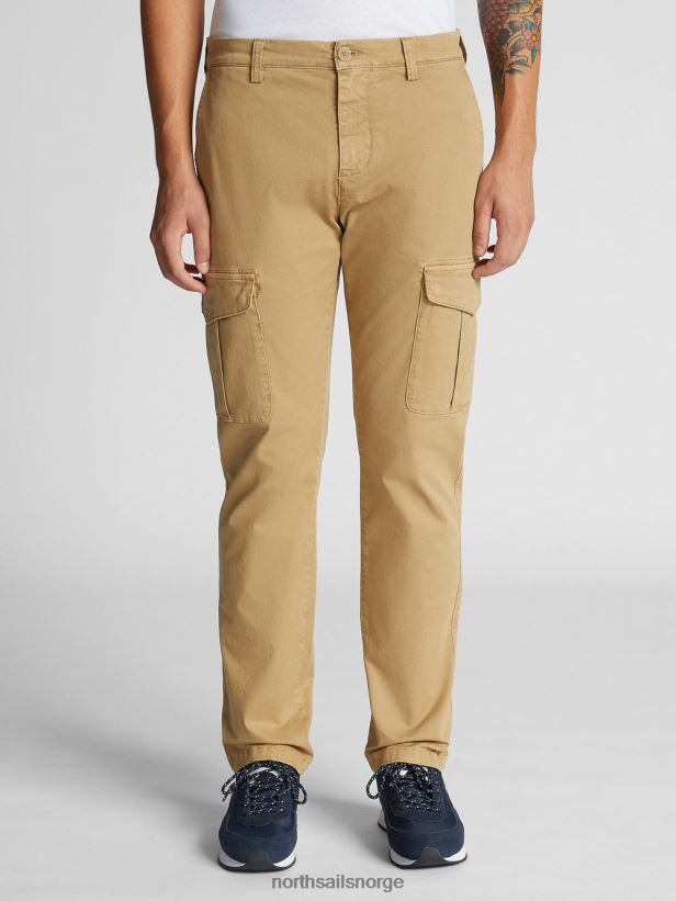 stretch gabardinbukser North Sails menn vinter kaki klær H4N2FN1342