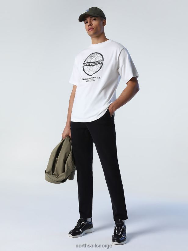 chinos med smal passform North Sails menn svart klær H4N2FN802