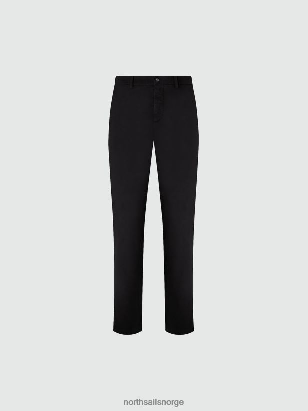 chinos med smal passform North Sails menn svart klær H4N2FN802