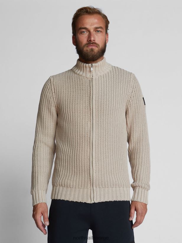 cardigan med glidelås North Sails menn beige klær H4N2FN1240