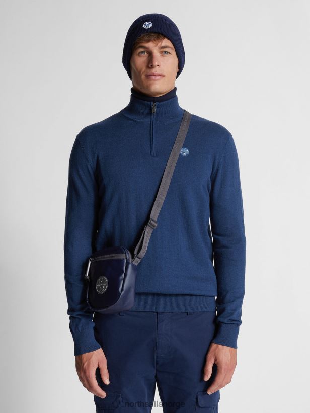 genser med halv glidelås North Sails menn poseidon melange klær H4N2FN1319