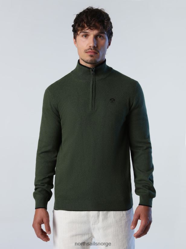 øko-cashmir jumper North Sails menn eføygrønn klær H4N2FN793