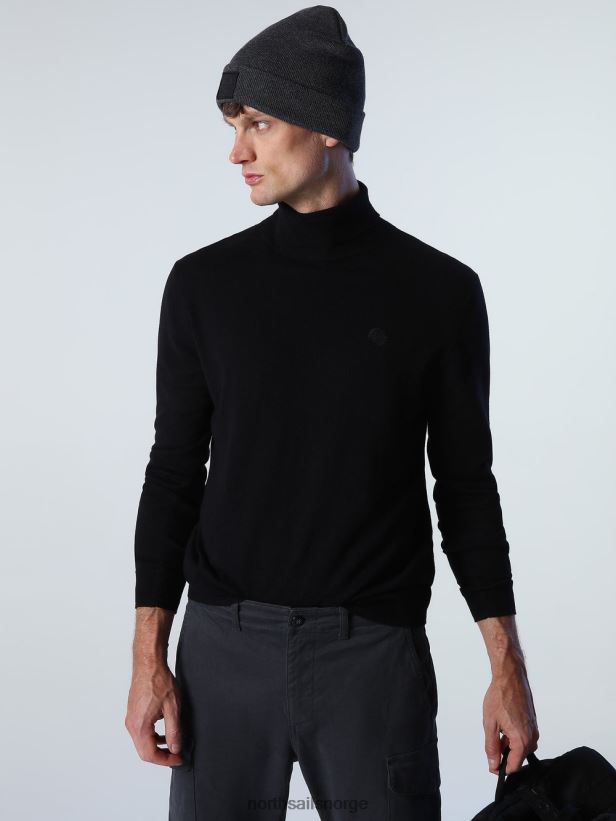 turtleneck genser North Sails menn svart klær H4N2FN880