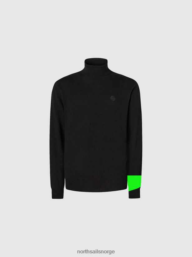 turtleneck genser North Sails menn svart klær H4N2FN880
