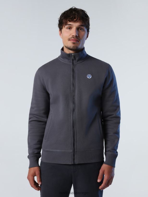 genser med glidelås North Sails menn asfalt klær H4N2FN828