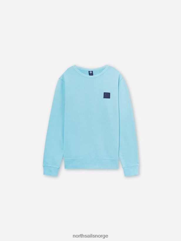 genser med rund hals North Sails menn himmelblå klær H4N2FN1281