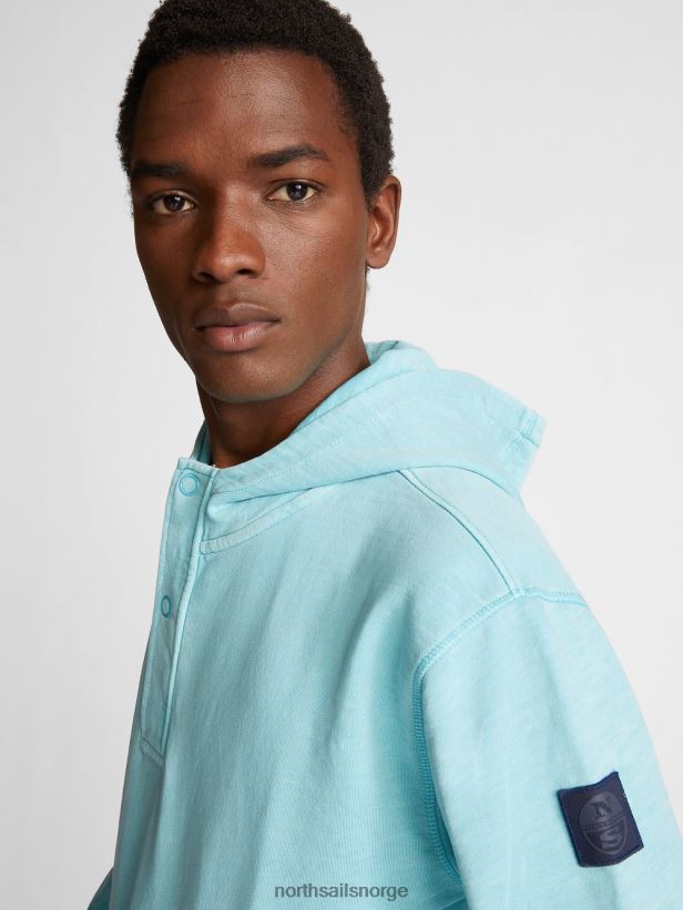 hettegenser North Sails menn himmelblå klær H4N2FN1109